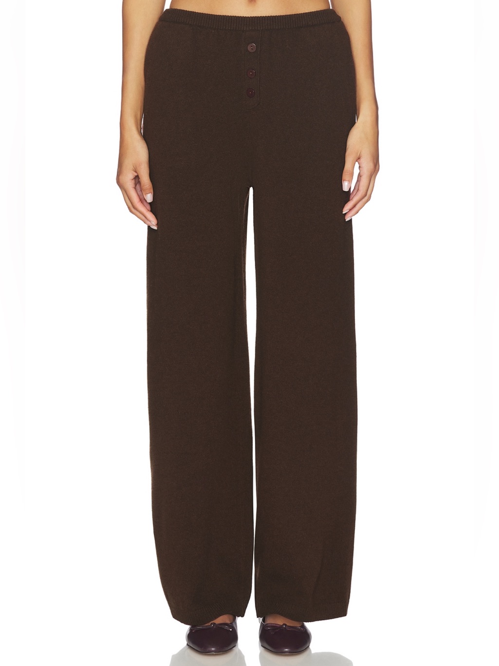 All My Love From Revolve 100% Cashmere Kayla Pants In Espresso